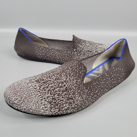 Rothys Womens The Loafer Metallic Twilight Ombre Sparkle Flat Shoes Size 10 - Picture 1 of 12